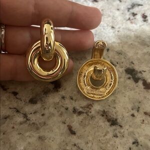 BaubleBar Gold Link Earrings